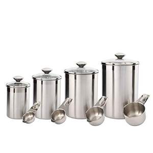 Premium Quality Stainless Steel <b>Canister</b> <b>Set</b> With Compact Design And Tight Seals Keeping Food Fresh And Countertop Clutter Free - Product Image 6