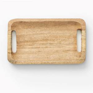 Plateau en bois artisanal indien Plateau décoratif en bois de dernière conception pour la décoration intérieure Offre Spéciale les accents de décoration intérieure dans une forme unique. - Product Image 2