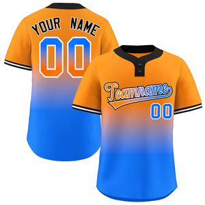 Maillot de baseball pour homme avec logo brodé personnalisé, nom, couleur dégradée, imprimé numérique, maille en polyester respirante, taille américaine - Product Image 3
