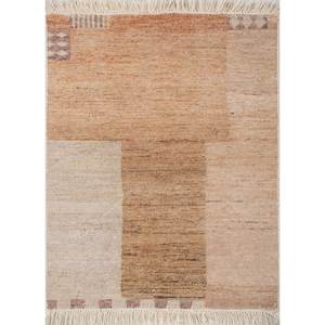 Tapis en laine afghane noué à la main Blythe Ivory Tabriz abstrait pour la maison, le salon, le couloir, tapis rectangulaire fait main pour la maison - Product Image 1