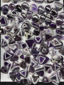 AAA Grade Green Agate Gemstone Beautiful Natural Chevron Amethyst Cabochon in Bulk Loose Gemstones at Factory Prices - Product Image 2