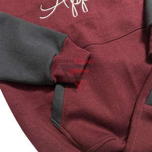 Sudadera con capucha bordada y logotipo personalizado para hombre, ropa deportiva de talla grande para gimnasio para invierno - Product Image 5