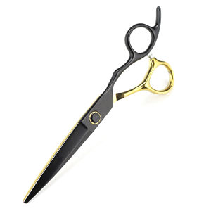 Nouveau meilleur haute Performance 6.0 pouces noir-or professionnel coupe de cheveux coiffure ciseaux de coiffeur Kit taux de gros OEM - Product Image 5