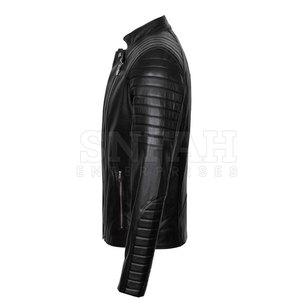Chaqueta de Invierno para Hombre de Cuero Genuino de Alta Calidad, Diseño Transpirable, Colores y Logotipo Personalizables, Moda Urbana - Product Image 4