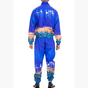 Veste de sport personnalisée pour hommes respirant en nylon coupe-vent avec fermeture éclair Survêtement de grande taille avec sublimation tenue coupe-vent - Product Image 4