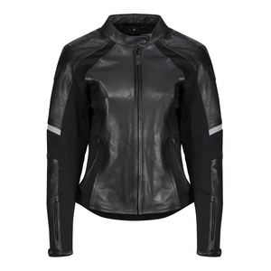 เสื้อแจ็กเก็ตมอเตอร์ไซค์หนังวัวแท้สีดำบริสุทธิ์สำหรับผู้ชายเสื้อแจ็คเก็ตขี่มอเตอร์ไซค์สำหรับแข่งรถ - Product Image 1