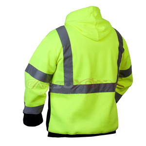 Hi-vis Sweatshirt <b>Pullover</b> <b>Jumper</b> Safety Reflective Work Wear Hoodie - Product Image 5