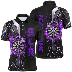เสื้อโปโล MDJ-0028สำหรับผู้ชายเสื้อโปโลลายพิมพ์โพลีเอสเตอร์พิมพ์ลายพิมพ์ซับลิเมตของ2025ออกแบบได้ตามที่ต้องการ - Product Image 5
