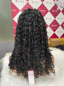 Pelucas con parte en U para mujer, Pelo Rizado romántico de alta tendencia, cabello 100% humano de fábrica, Color Natural, venta al por mayor - Product Image 4