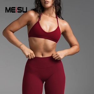 Adjustable Halter Yoga Bra, Buttery Soft Push up Gathering Sports Bra, Sexy Beautiful Back Outer Wear Fitness Underwear