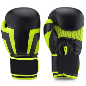 Professional High-Density Leather Fabric Boxing Gloves with Custom Logo Special Sparring Gloves for <b>Outdoor</b> Training - Product Image 1