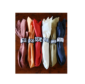 Servilleteros con incrustaciones de hueso para mesa y decoración del hogar en blanco y negro para utensilios de cocina y restaurantes producto de Venta caliente - Product Image 6