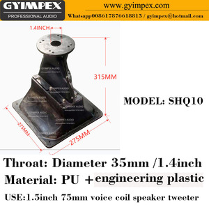 315*275*275mm <span class=keywords><strong>Line</strong></span> <span class=keywords><strong>Array</strong></span> Difusores Altavoz 1,4 pulgadas Garganta <span class=keywords><strong>Tweeter</strong></span> Cuerno Guía de ondas Accesorios Cuernos Altavoz Cuerno Difusores - Product Image 6