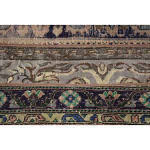 Classique bleu vert 2.5X3 pieds tapis turc fait à la main en soie de bambou grande surface pour salon abstrait rectangulaire pour une utilisation dans le couloir - Product Image 5