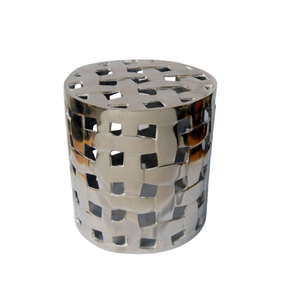 Taburete de aluminio Muebles de metal cromado Taburetes de bar para exteriores e interiores con pulido de clase alta - Product Image 2