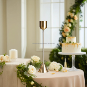 Nordique Moderne Or Métal Bougeoir Bâton De Mariage Décoratif Bougeoir Décor À La Maison De Luxe Bougeoir Toutes Les Occasionsndle - Product Image 2