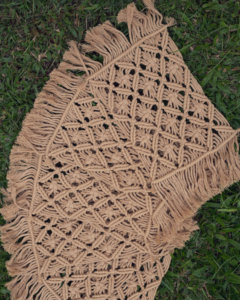 Mantel Individual de macramé redondo decorativo, manteles individuales de paja trenzada, suministros de vajilla y utensilios de cocina personalizados, almohadillas - Product Image 2