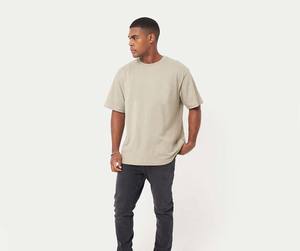 T-shirts amples surdimensionnés, teinture unie, nouveau style, col rond, vente en gros, prix bas, t-shirt blanc surdimensionné - Product Image 3