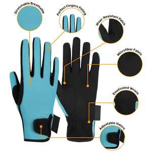 Nouveaux gants de sécurité d'équitation pour enfants équestres pour garçons filles selle de dressage - Product Image 4