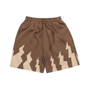 กางเกงขาสั้นผ้าฝ้ายขายส่ง สีและป้ายสั่งทำได้ กางเกงขาสั้นผ้าฝ้ายฟอกสีสไตล์วินเทจสำหรับผู้ชาย ใส่ได้ในฤดูร้อน - Product Image 2