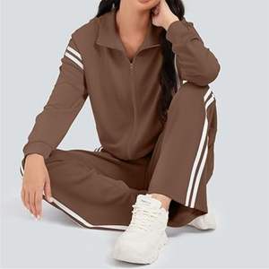 ชุดวอร์มมีฮู้ดผู้หญิง ผ้าโพลีเอสเตอร์/คอตตอน ทรงเข้ารูป สไตล์ลำลอง สีพื้น แฟชั่นสตรีทแวร์ ไซส์ใหญ่ สำหรับฤดูหนาว - Product Image 6