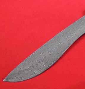 Couteau Bowie de chasse fait main en acier damas personnalisé avec manche en bois gaine en cuir couteaux de qualité bricolage support OEM du fabricant - Product Image 5