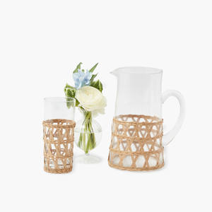 เหยือกทำมือธรรมชาติพร้อมฝาปิดจากหญ้าทะเลดีไซน์ใหม่ทำจากเวียดนามขายดีที่สุดสำหรับตกแต่งงานปาร์ตี้ - Product Image 6