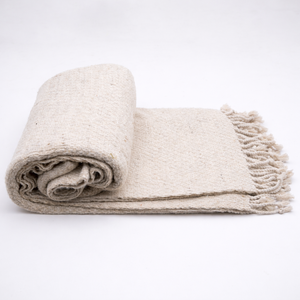 Woven Zig Zag Geometric <b>Wool</b> & Cotton Throw for Home Picnic Travel - Product Image 1