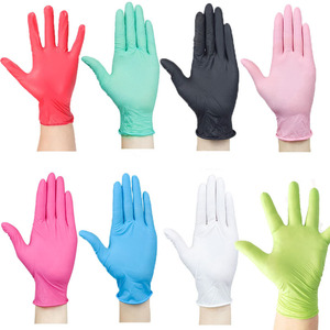 Guantes Desechables de 8 Colores, 100 Piezas/Caja, Guantes para Tinte de Cabello, Guantes de Nitrilo para Coloración de Cabello en Salón, Limpieza del Hogar, Tatuajes - Product Image 3
