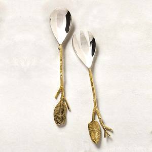 Vajilla de latón envejecido para restaurante, vajilla decorativa de estilo antiguo con diseño de renos, ALAD erver - Product Image 6