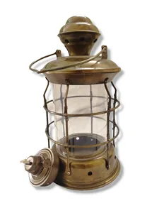 Vintage Look Trending Oil Lamp Handcrafted Brass Lantern <b>Pillar</b> <b>Candle</b> Holder in Nordic Design Used As Home Wedding Lighting Use - Product Image 4