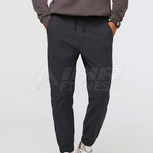 Custom Design Lightweight Breathable Waterproof <b>Canvas</b> <b>Plain</b> Dyed Sweatpants High Quality Mid Waist Jogging Trouser Unisex - Product Image 1