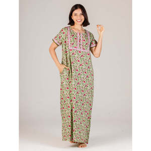 Camisón Largo Evolve para Mujer, 100% Algodón, Súper Suave, Informal, Ropa de Dormir de Verano, Estampado, para Damas - Product Image 2