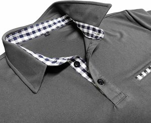 Polos de impresión personalizados de mezcla de algodón y poliéster al por mayor de alta calidad, Polo liso en blanco de talla grande para hombre para ropa deportiva - Product Image 3