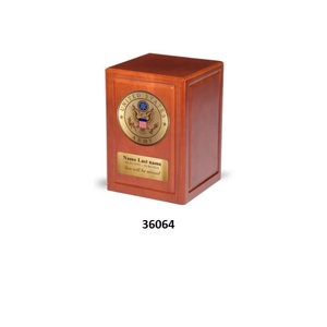 Venta caliente gran marco de fotos de madera maciza cremación urna para adultos para cenizas humanas con bolsa de terciopelo gratis - Product Image 2