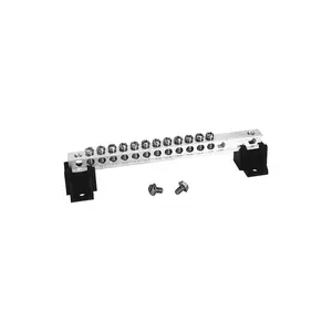 Hoge Kwaliteit Aanpassen Pole Size Awg Aluminium Schroef Aarde Bus Bar En Neutrale Grond Bar Connector Met Kunststof Basis