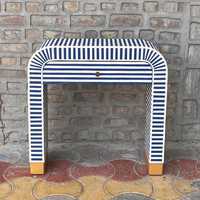 Table de chevet moderne et écologique en os incrusté, mobilier de maison pour chambre, salon, salle de bain, hôtel/appartement