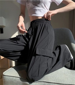 Nuevo 100% algodón orgánico pantalones Cargo de gran tamaño mujeres con estilo Multi-Bolsillo Casual Jogger pantalones ligeros de mujer - Product Image 4