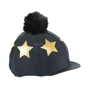 Chapeau d'équitation équestre Couvre les étoiles éblouissantes à la mode et un pompon amusant sur un chapeau d'étoile équestre - Product Image 5
