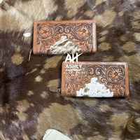 Pochette de soirée en cuir de vachette à poils, style occidental, avec motif gravé, pour femme, très vendue, portefeuille zippé en cuir gravé