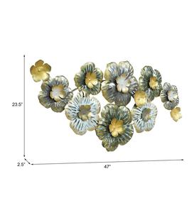 Precio de fábrica hecho a mano flores de Metal decoración de arte de la pared recién llegado esculturas de arte de pared de Metal únicas - Product Image 2