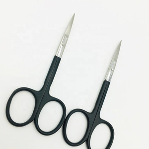 Nuevo diseño negro de acero inoxidable para adultos, cortaúñas, hoja curva, tijeras de manicura, tijeras para cutículas, superventas, logotipo sostenible - Product Image 1