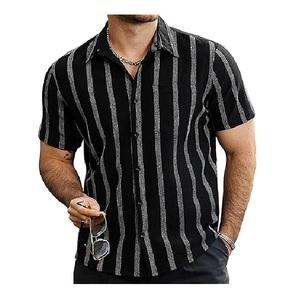 Bangladesh fabrica exportación camisa de hombre de color de rayas manga corta tamaño de pulso mejor venta de Bangladesh precio de fábrica - Product Image 4