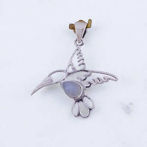 Hermosos Colgantes de Plata de Ley con Diseño de Aves y Piedras Preciosas, Precio de Mayoreo, Joyería Fina de Plata - Product Image 2