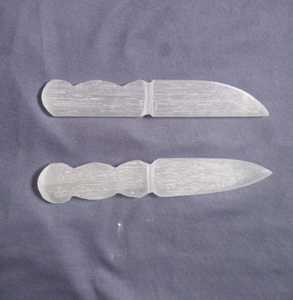 Couteau en cristal poli en sélénite naturelle d'approvisionnement en vrac en gros pour le nettoyage de l'énergie Chakra amour guérison et décor spirituel - Product Image 4