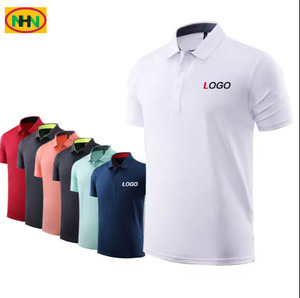 Polo de golf uni en polyester extensible dans les 4 sens, pour designers, uniforme, broderie, logo personnalisé, col polo - Product Image 1