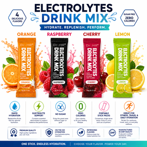 Mezcla de bebidas en polvo de electrolitos naturales con vitaminas y minerales OEM ODM fabricante de fábrica de etiqueta privada - Product Image 5