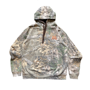 Sudadera con capucha de impresión Digital de gran tamaño para hombre de alta calidad térmica 500Gsm Heavyweight All Over Print Vintage camuflaje Zip Up Hoodie - Product Image 2