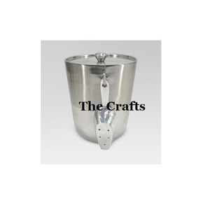 Top Quality Round Shape Ice Bucket In <b>Aluminum</b> Silver Color Ice And <b>Water</b> <b>Bottle</b> Bucket At Cheapest Price - Product Image 2