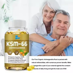 Cápsula de Ashwagandha orgánica Premium con extracto de raíz puro al 100 por ciento potente adaptógeno para el equilibrio hormonal alivio del estrés estado de ánimo - Product Image 2
